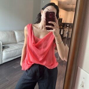 Alice + Olivia Coral Blouse